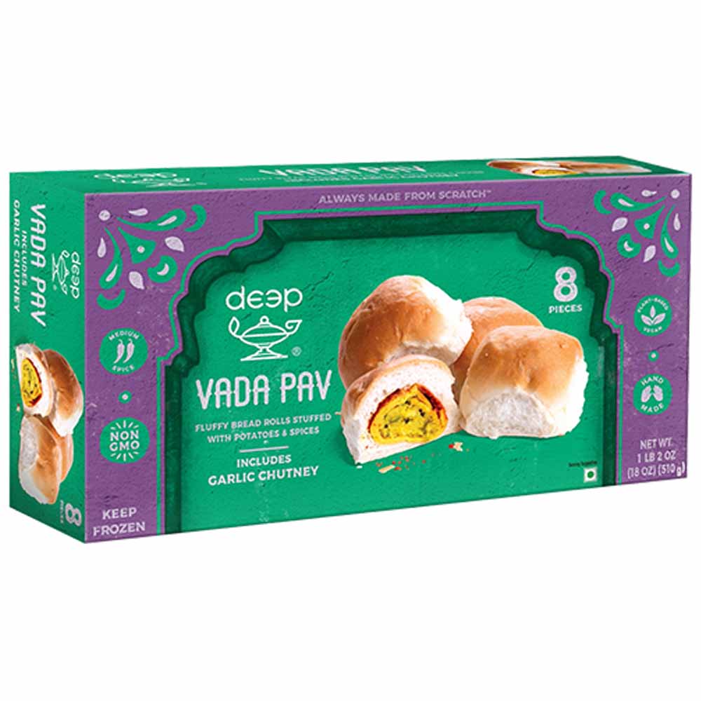 DEEP FRZ VADA PAV W/ CHUTNEY[ 510 gm X 12 ]