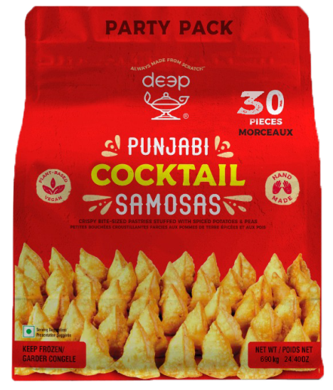 DEEP FRZ PUNJABI COCKTAIL SAMOSAS (30 PCS)[ 690 gm X 12 ]