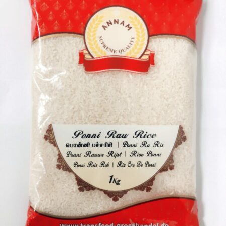 Annam Ponni Raw Rice 1Kg [20x1kg]