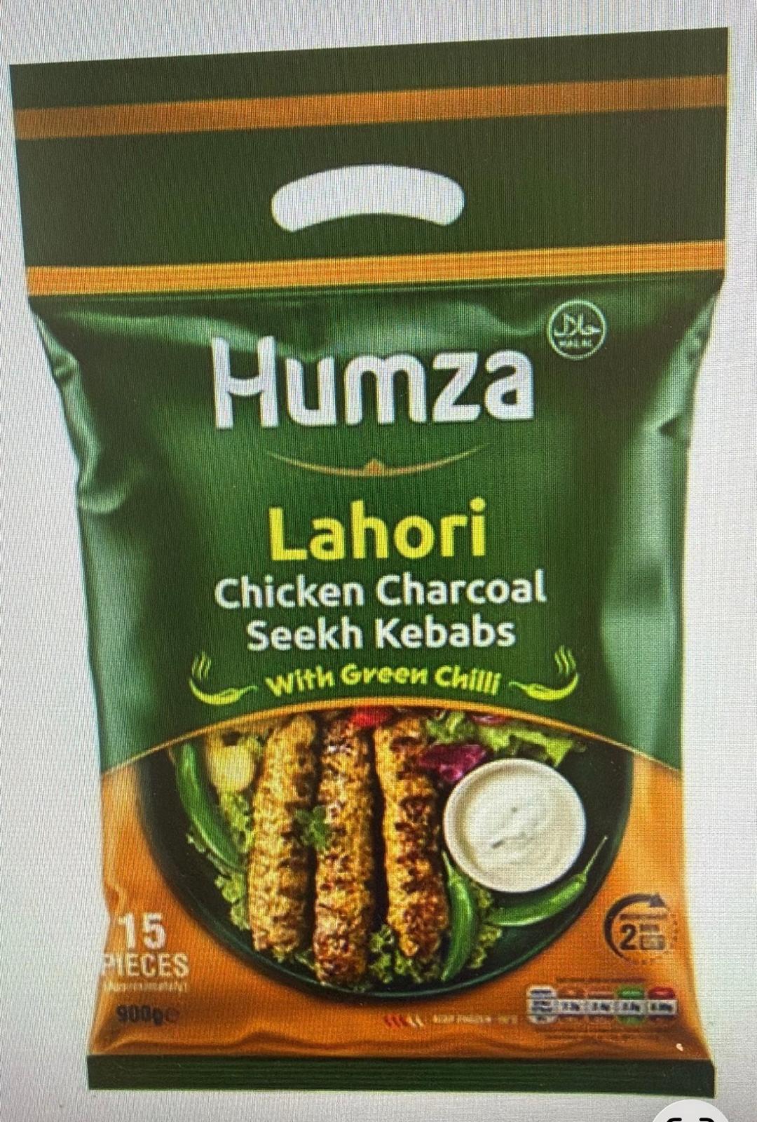 Humza Lahori Chicken Charcoal Seekh Kebab with Cheese 8x900g (15 Pcs)