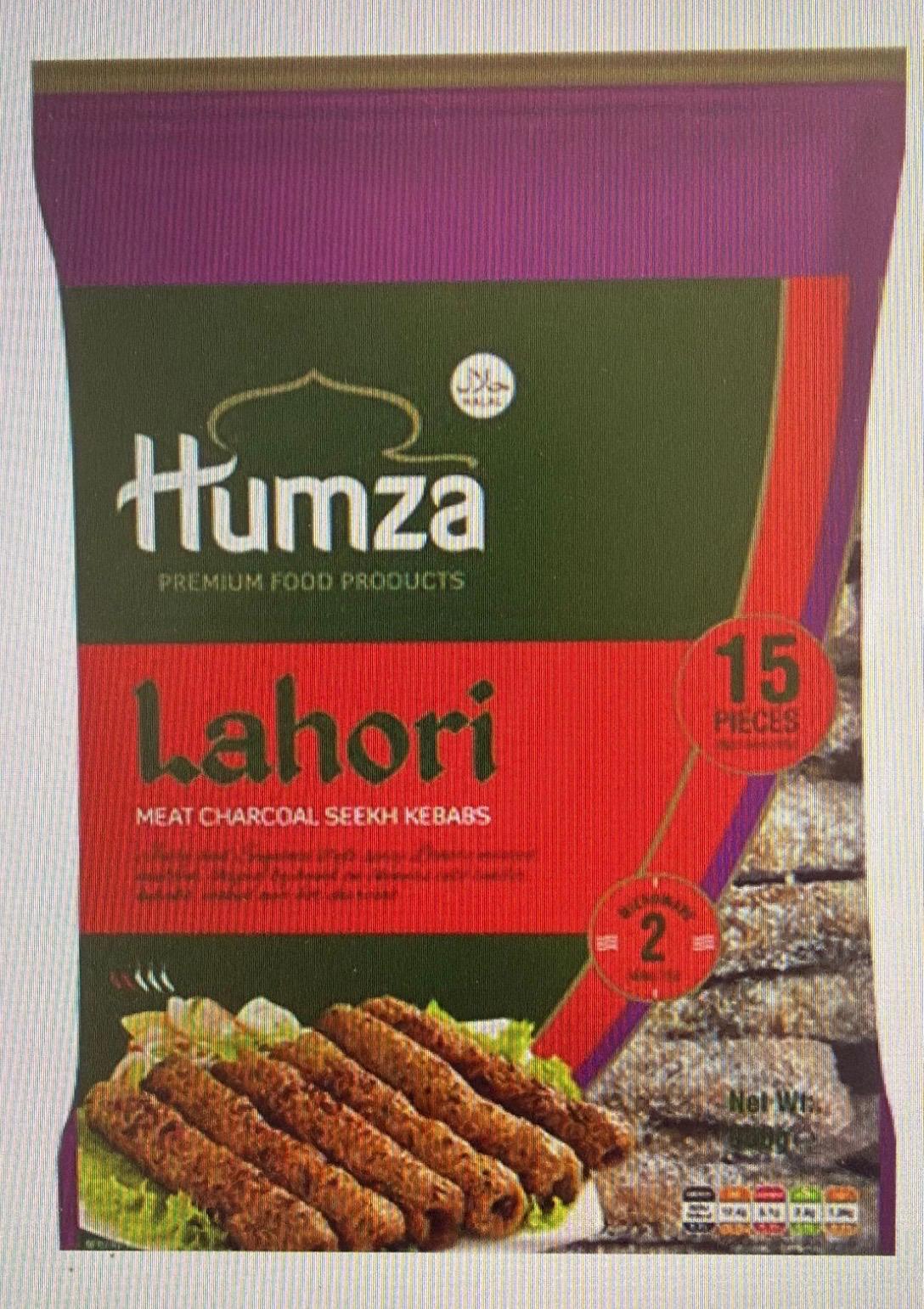Humza Lahori Meat Charcoal Seekh Kebab 8x900g (15 Pcs)