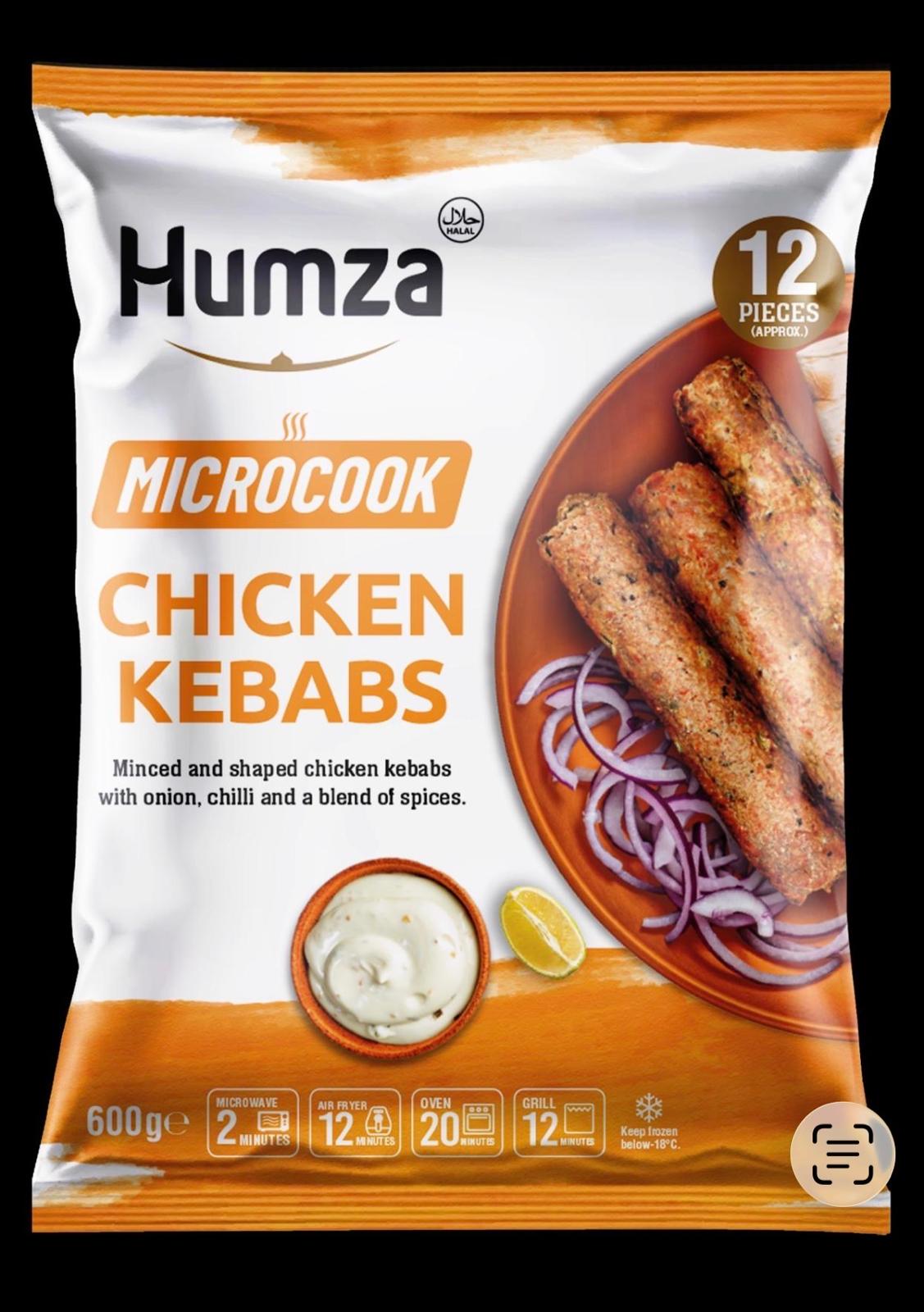 Humza Meat Kebab Rolls 10x600g (6 Pcs)