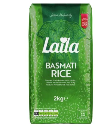 Laila Basmati Rice 2 Kg - [6 X 2 Kg]