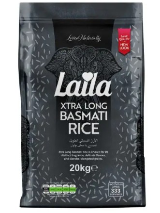 Laila Extra Long Basmati Rice 20 Kg