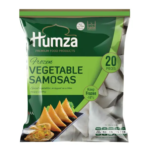 Humza Veg Samosa 10x650g (20 Pcs)