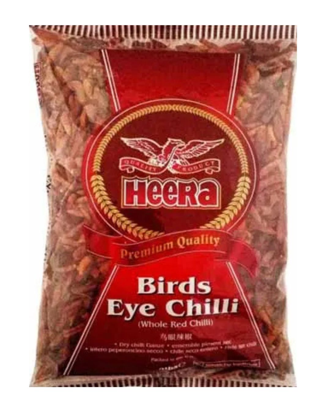 Heera Birds Eye Chilli (10/80)[ 4 X 1Kg ]